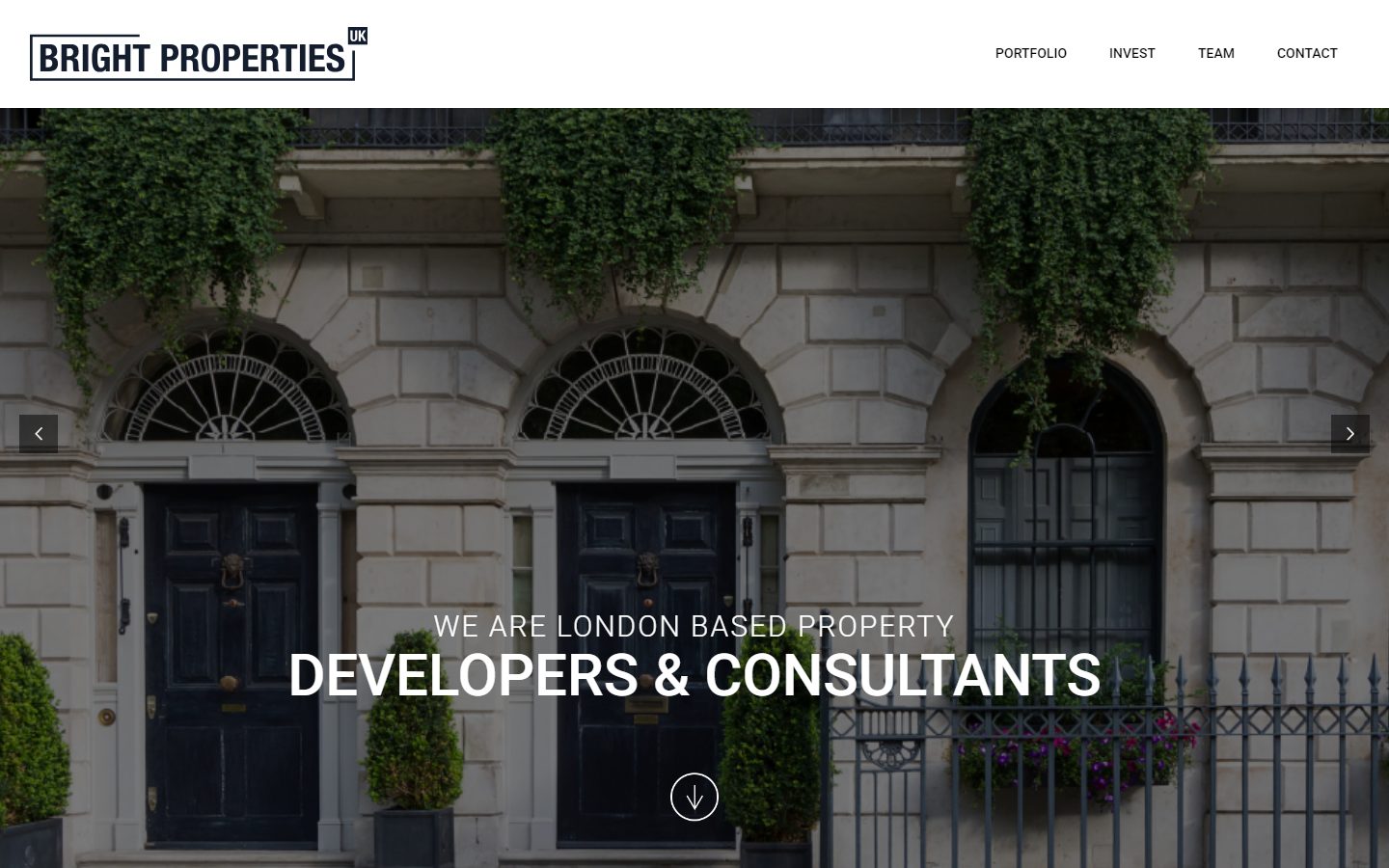 Bright Properties UK website screenshot