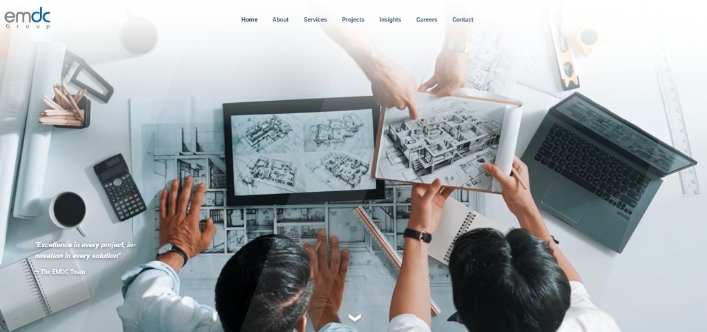 EMDC Group website screenshot