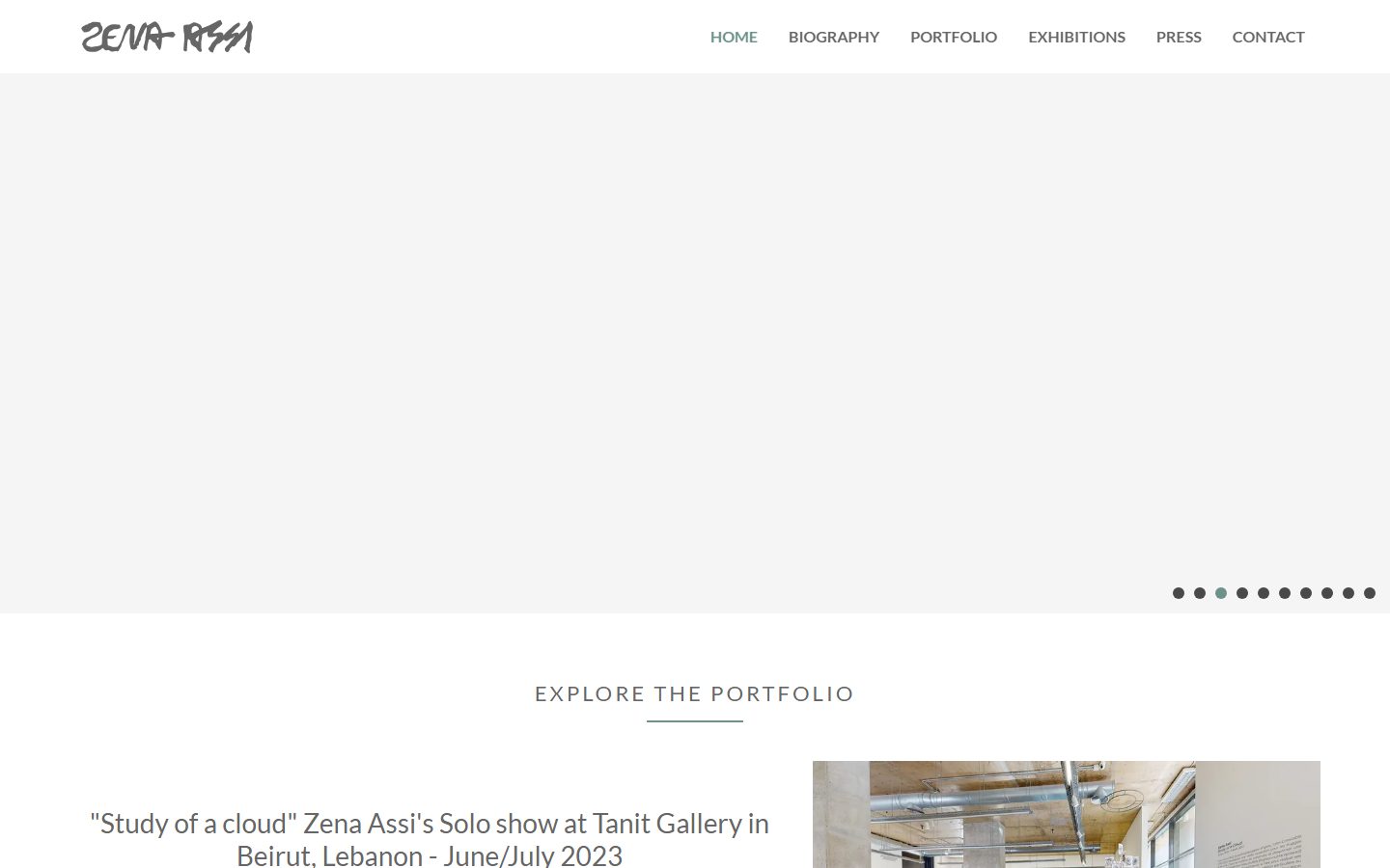 Zena Assi website screenshot