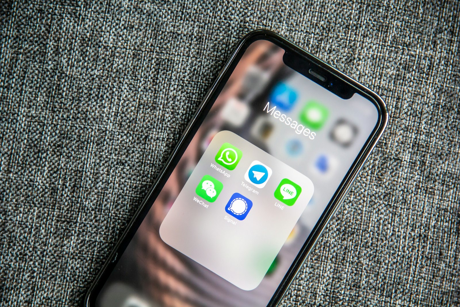 WhatsApp and other chat apps on a phone