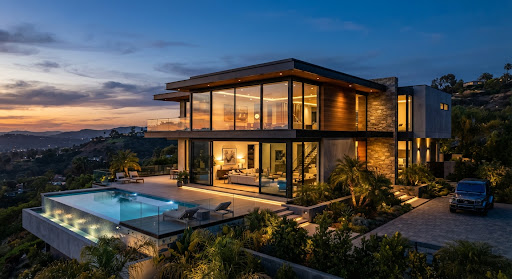Luxury architectural house listing